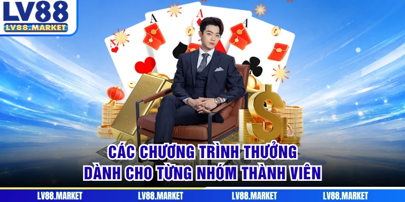 Các chương trình thưởng dành cho từng nhóm thành viên