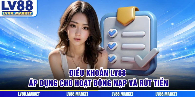 Điều khoản LV88 áp dụng cho hoạt động nạp và rút tiền