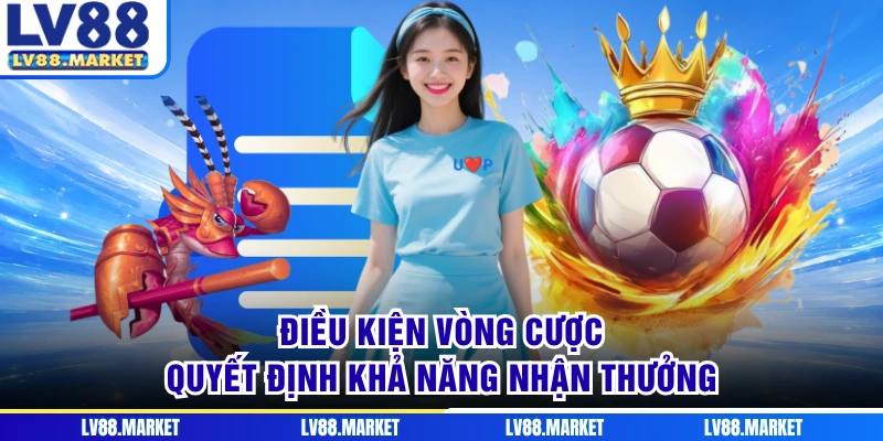 Điều kiện vòng cược quyết định khả năng nhận thưởng