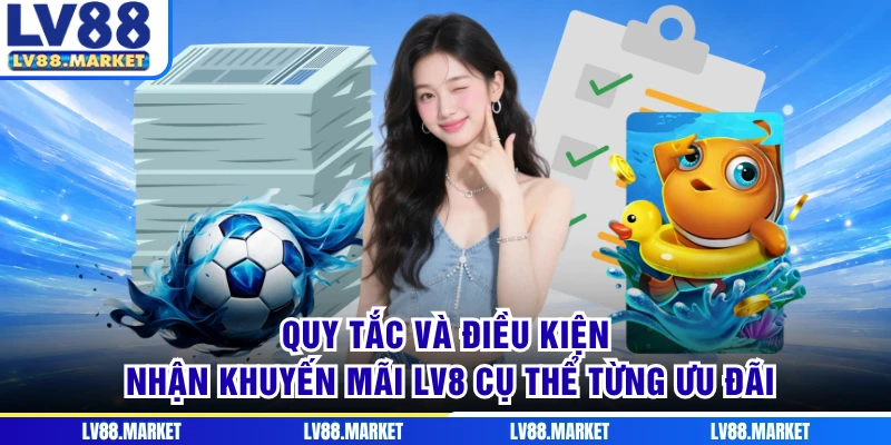 Quy tắc và điều kiện nhận khuyến mãi LV8 cụ thể từng ưu đãi