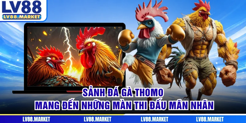 Sảnh đá gà Thomo mang đến những màn thi đấu mãn nhãn